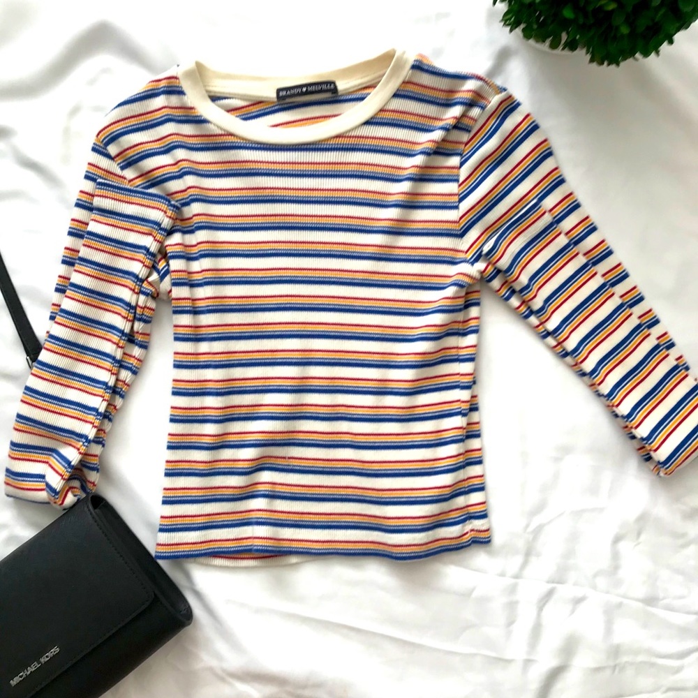 Brandy Melville Rainbow Longsleeve